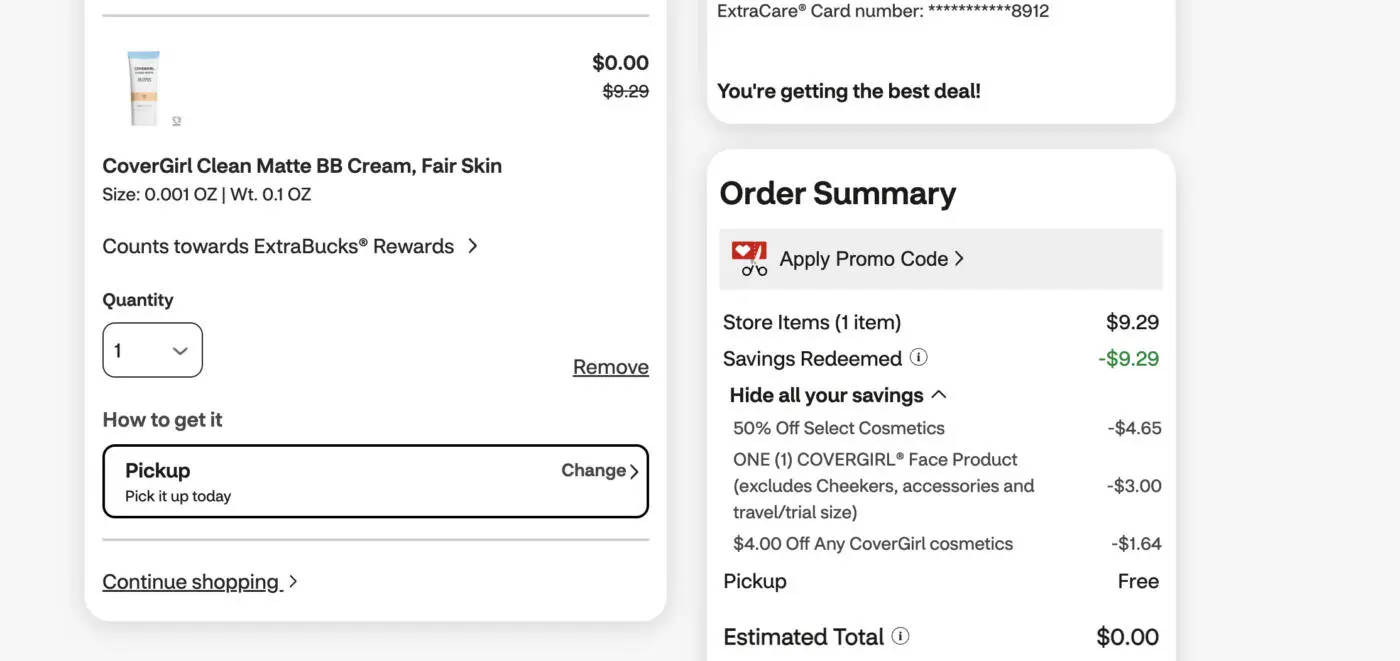 FREE CoverGirl Clean Matte BB Cream at CVS – Use Coupons for a $0 Total